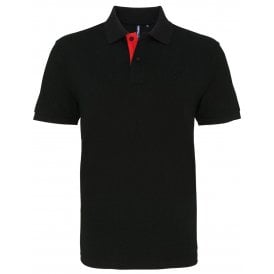 Asquith & Fox Men's Classic Fit Contrast Polo