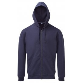 Asquith & Fox Men's Coastal Vintage Wash Loop Back Zip Through Hoodie