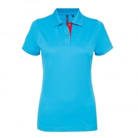 Asquith & Fox Women's Contrast Polo