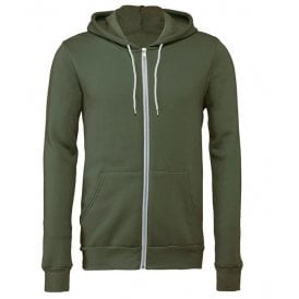 Bella+Canvas Unisex Polycotton Fleece Full Zip Hoodie