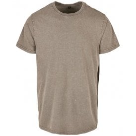 Build Your Brand Acid Washed Round Neck Tee