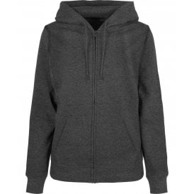 Build Your Brand Women's Basic Zip Hoodie