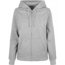 Build Your Brand Women's Basic Zip Hoodie