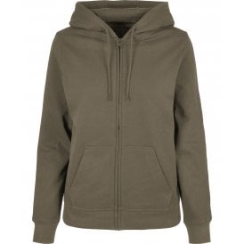 Build Your Brand Women's Basic Zip Hoodie