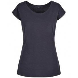 Build Your Brand Basic Women's Wide Neck Tee