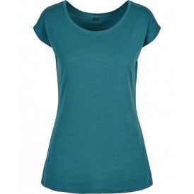 Build Your Brand Basic Women's Wide Neck Tee