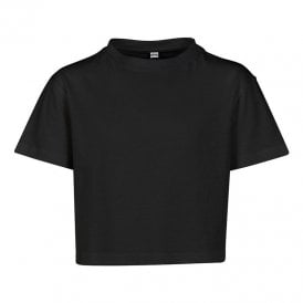 Girls cropped Jersey tee