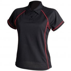 Finden & Hales Women's Performance Piped Polo