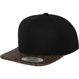 Flexfit Leather Snapback