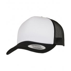 Flexfit YP Classics® Curved Foam Trucker Cap – White Front (6320W)