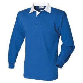 Front Row Long Sleeve Plain Rugby Shirt