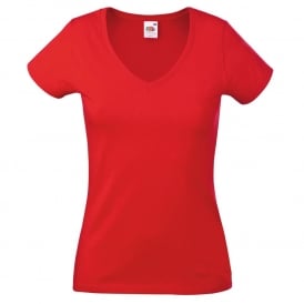 Fruit of the Loom Women's Valueweight V-Neck T-Shirt