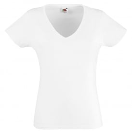 Fruit of the Loom Women's Valueweight V-Neck T-Shirt