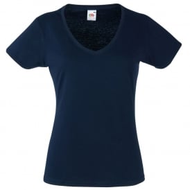 Fruit of the Loom Women's Valueweight V-Neck T-Shirt