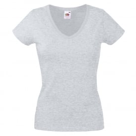 Fruit of the Loom Women's Valueweight V-Neck T-Shirt