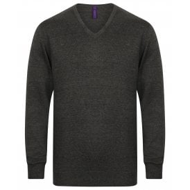 Henbury 12 Gauge V-Neck Jumper