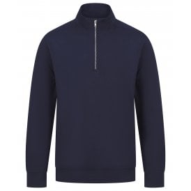 Henbury Unisex Sustainable 1/4 Zip Sweatshirt