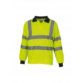 Hi vis long sleeve polo (HVJ310)