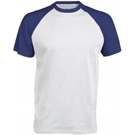 Kariban Baseball Short-Sleeved Two-Tone T-Shirt