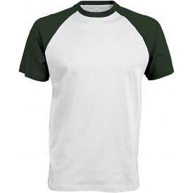 Kariban Baseball Short-Sleeved Two-Tone T-Shirt