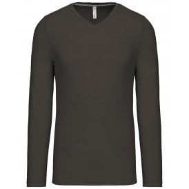 Kariban Long Sleeve V-Neck T-Shirt