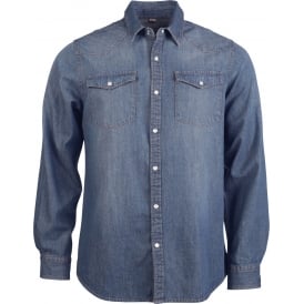 Kariban Long-sleeved Denim Shirt