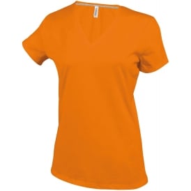 Kariban Women's Short Sleeve V-Neck T-Shirt