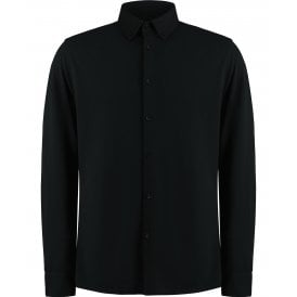 Kustom Kit Long Sleeve Superwash® 60° Piqué Shirt (tailored fit)