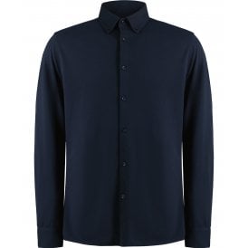 Kustom Kit Long Sleeve Superwash® 60° Piqué Shirt (tailored fit)