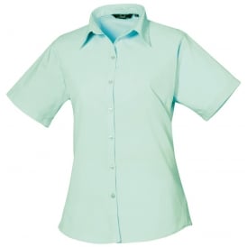 Premier Women's Short Sleeve Poplin Blouse