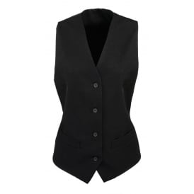 Workwear Ladies Lined Polyester Waistcoat