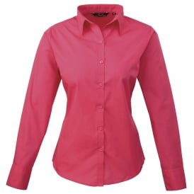 Workwear Women's Poplin Long Sleeve Blouse