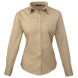 Workwear Women's Poplin Long Sleeve Blouse