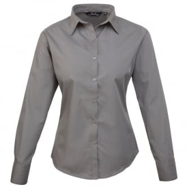 Workwear Women's Poplin Long Sleeve Blouse