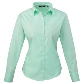 Workwear Women's Poplin Long Sleeve Blouse