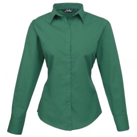 Workwear Women's Poplin Long Sleeve Blouse