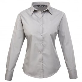 Workwear Women's Poplin Long Sleeve Blouse