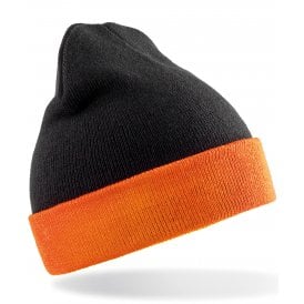 Result Genuine Recycled Black Compass Beanie