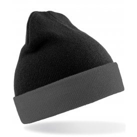 Result Genuine Recycled Black Compass Beanie