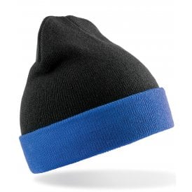 Result Genuine Recycled Black Compass Beanie