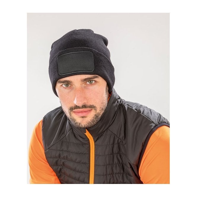 Result Genuine Recycled  Double Knit Printers Beanie