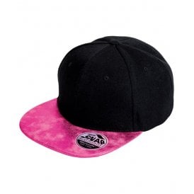 Result Bronx Glitter Flat Peak Snapback Cap