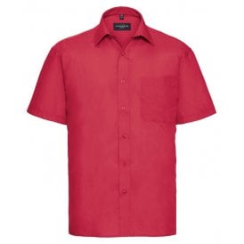 Russell Short Sleeve Polycotton Easycare Poplin Shirt