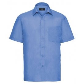 Russell Short Sleeve Polycotton Easycare Poplin Shirt