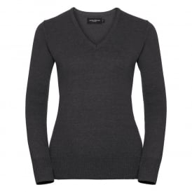 Russell Women's V-Neck Knitted Sweater