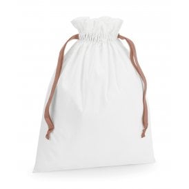 Westford Mill Cotton Gift Bag with Ribbon Drawstring