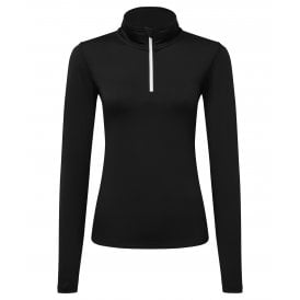 Women's TriDri® Recycled Long Sleeve Brushed Back ¼ Zip Top