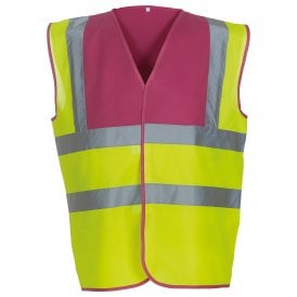 Hi vis 2 band and braces waistcoat (HVW100)