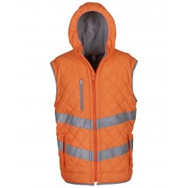 Hi-vis Kensington hooded gilet (HV007)