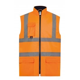 Hi-vis padded bodywarmer (HV005)